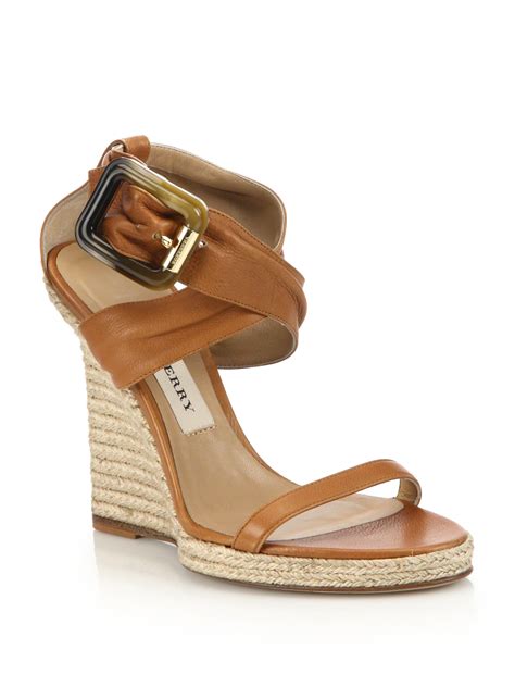 burberry wedge espadrilles|burberry wedges summer sandals.